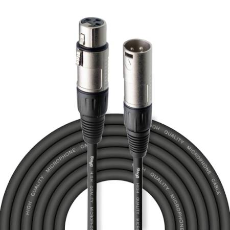 Stagg SMC6 - przewód, kabel XLR męski do XLR żeński (6 metrów, czarny)